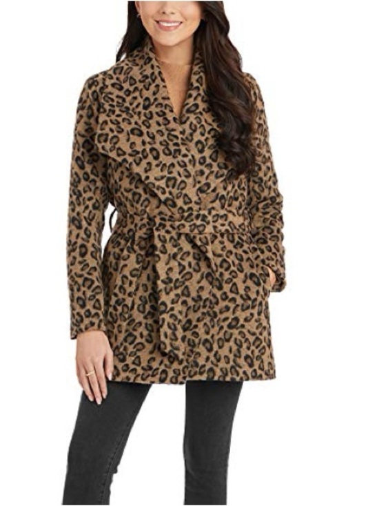 Mud Pie Jackets & Blazers - Mud Pie NWT Albany Leopard Coat Tan Size Small